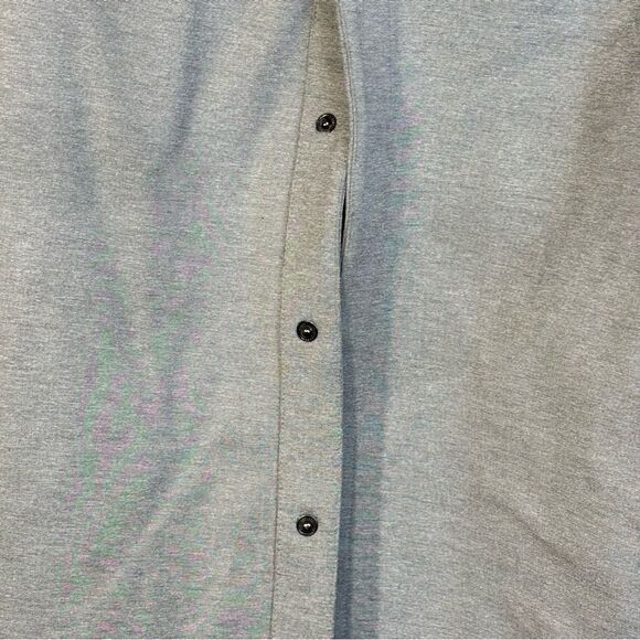 Calibrate Men's Gray shirt Jacket black contrast snap button size L - Picture 5 of 11